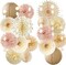 Champagne Gold Beige Boho Party Decorations(Beige, Champagne, Dusty Rose)